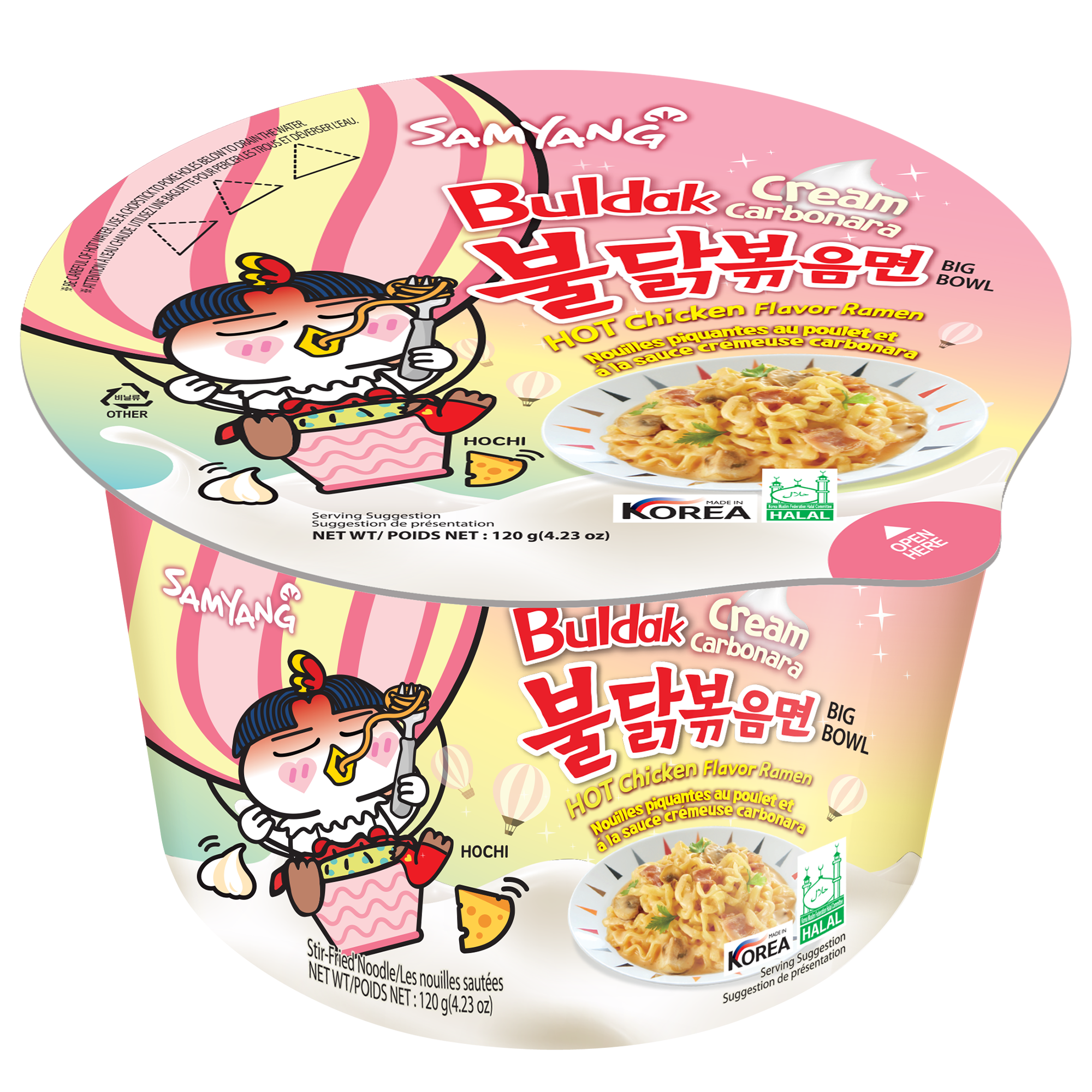 Buldak Ramen Cream Carbonara Big Bowl