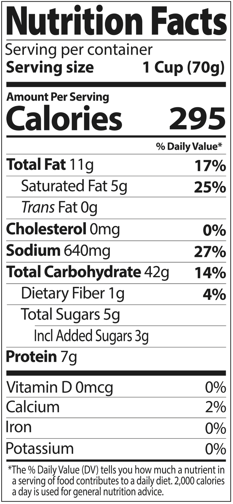 Nutrition Facts