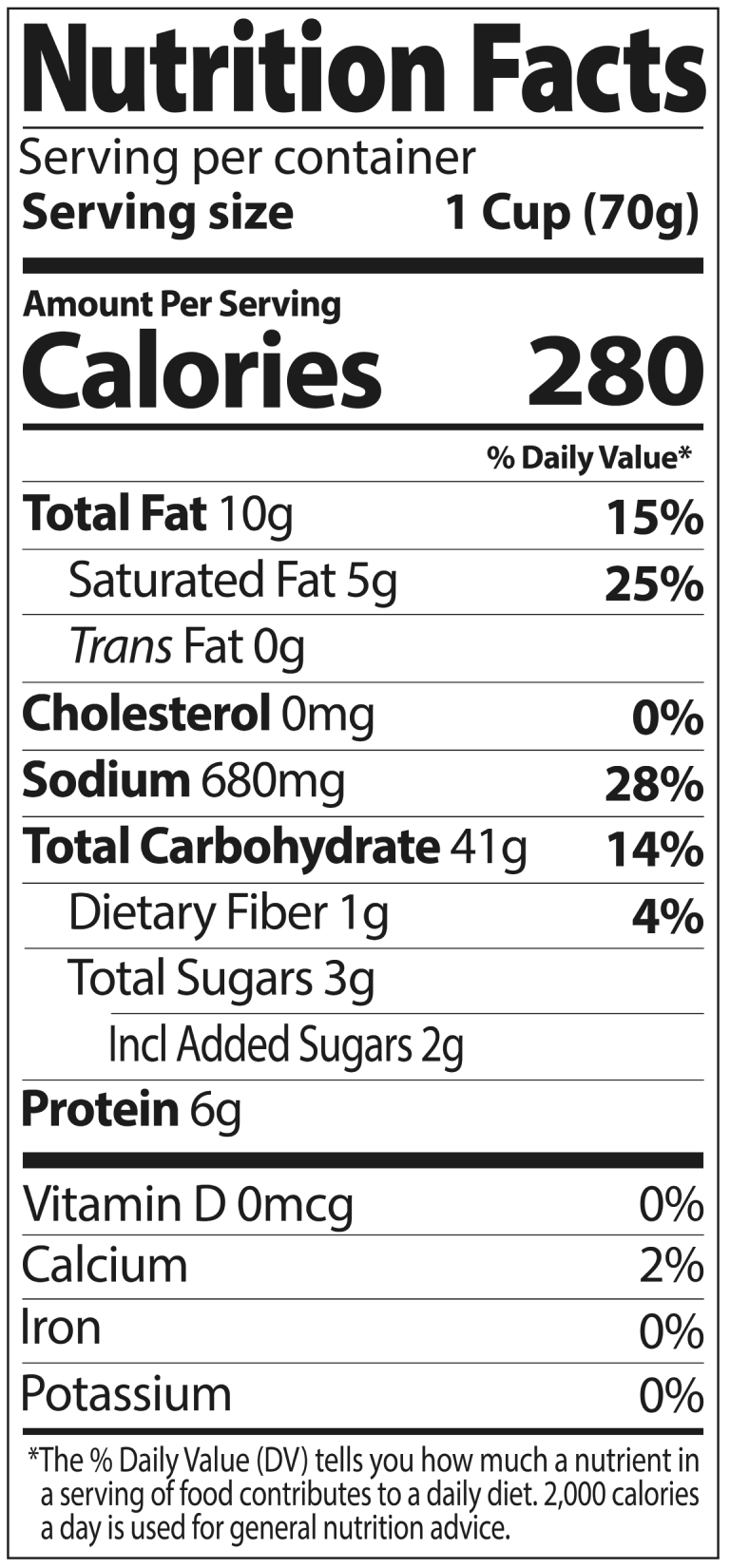 Nutrition Facts