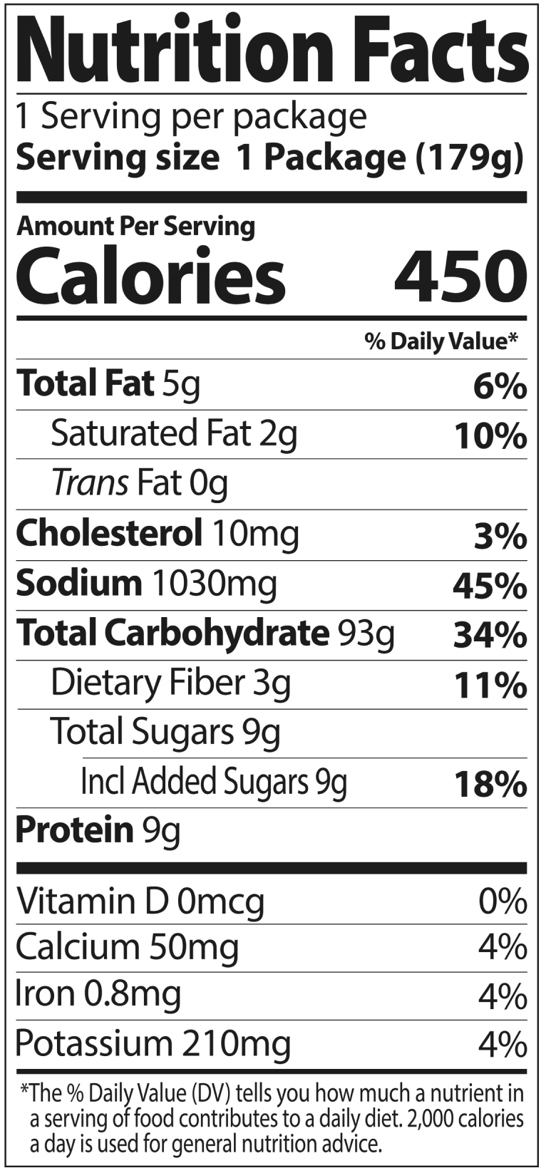Nutrition Facts