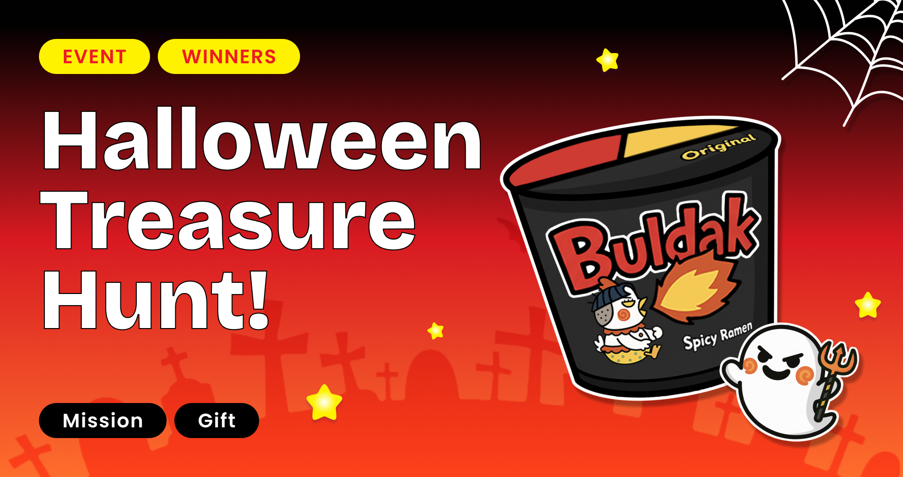 [WINNERS] Buldak Halloween Treasure Hunt Is On! 🎃