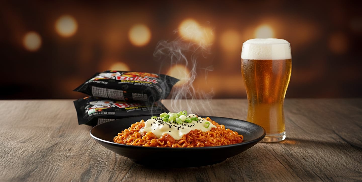 6 Perfect Alcoholic Drink Pairings for all Buldak Flavors