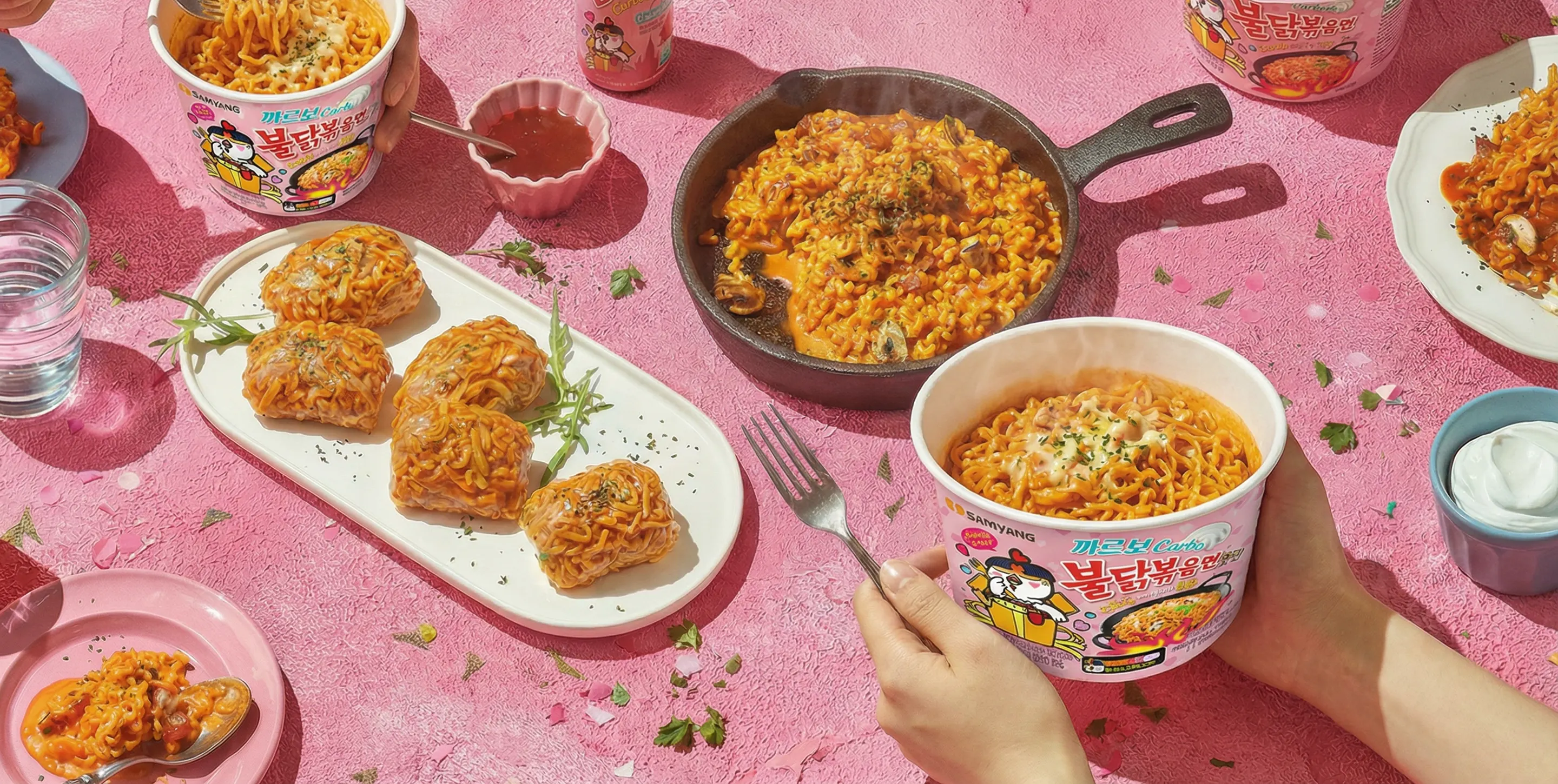 까르보불닭볶음면 더 맛있게 먹는 5가지 방법｜불닭 까르보나라 레시피