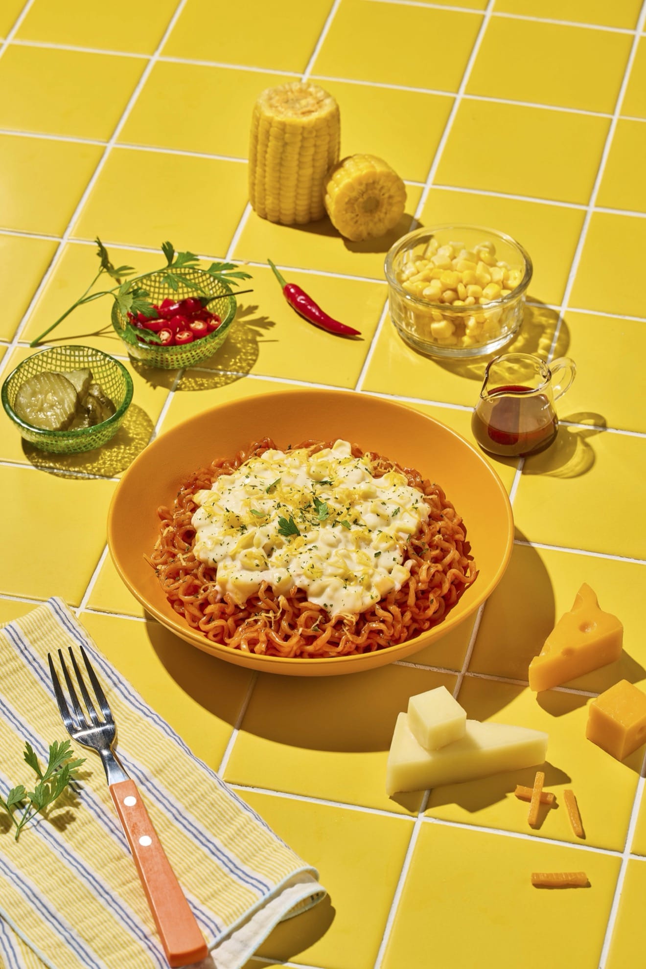 Cheese Buldak Ramen — Richer Cheese, Milder Heat, Ultimate Indulgence!