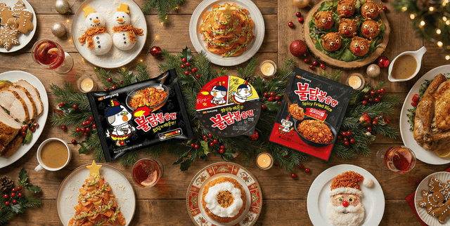 불닭으로 완성하는 크리스마스 음식 플레이팅 아이디어 5가지