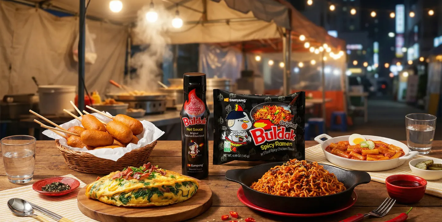 5 Korean Street Food Recipes with Buldak