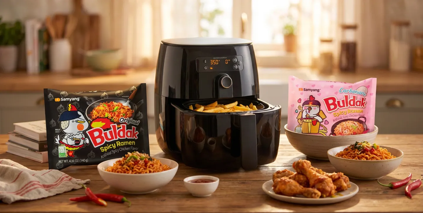 Easy Air Fryer Recipes with Buldak: 5 Crispy, Spicy Ideas to Try at Home