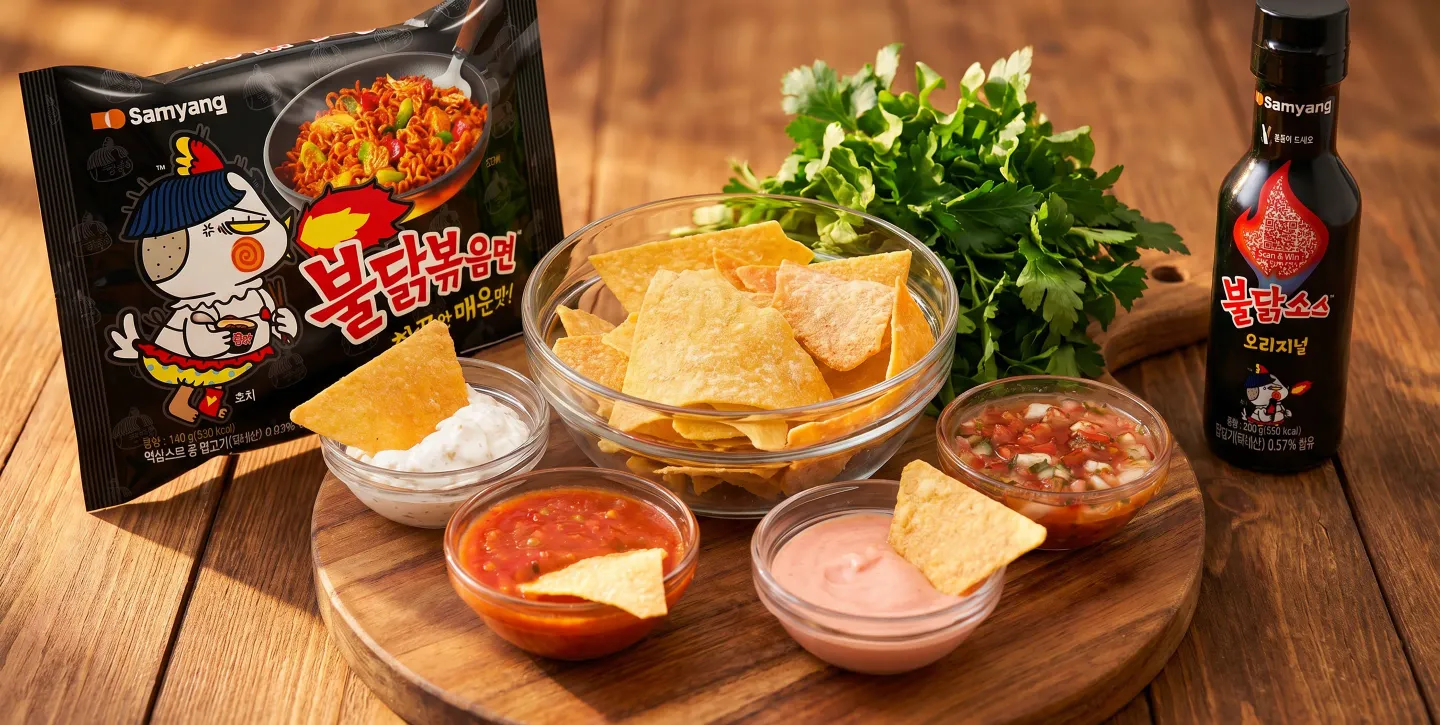 칩, 감자튀김에 뭐 찍어 먹지? 불닭으로 만드는 디핑소스 5가지