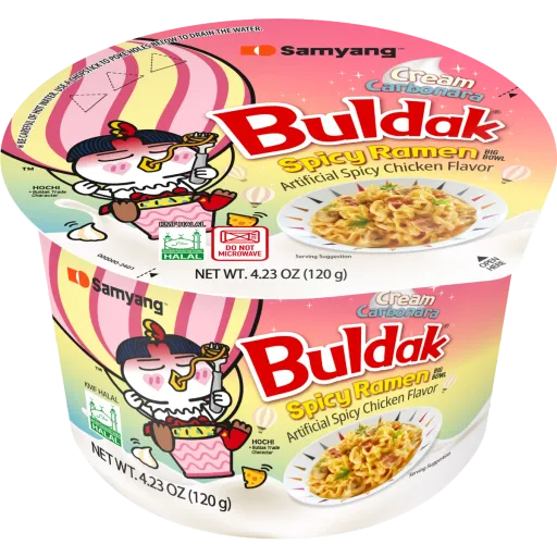 Buldak Ramen Cream Carbonara Big Bowl
