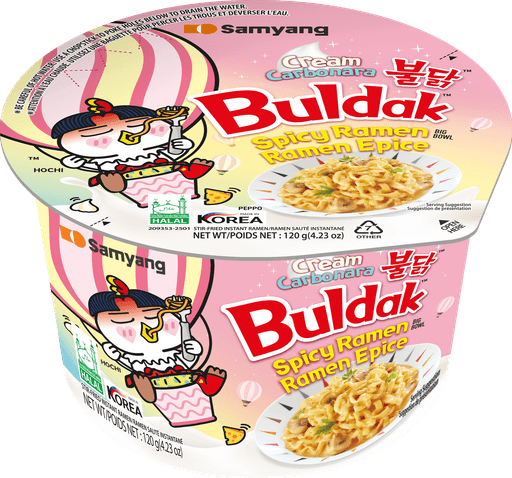 Buldak Ramen Cream Carbonara Big Bowl