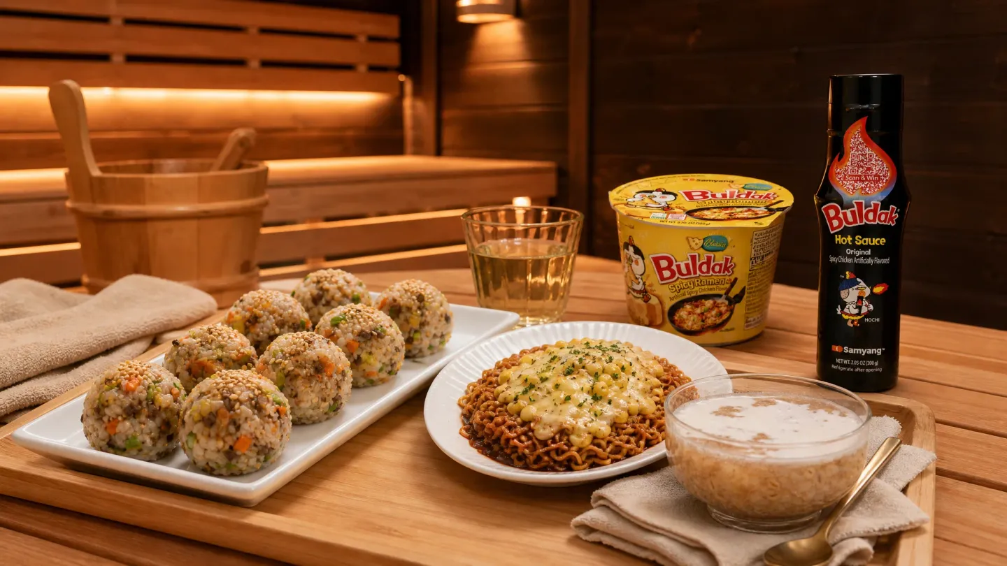 Korean Sauna Food: 3 Buldak Jjimjilbang Recipes