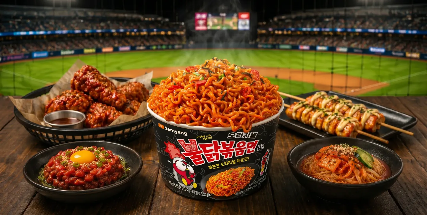 치맥부터 김치말이국수까지, 불닭소스와 즐기는 야구장 음식 4가지