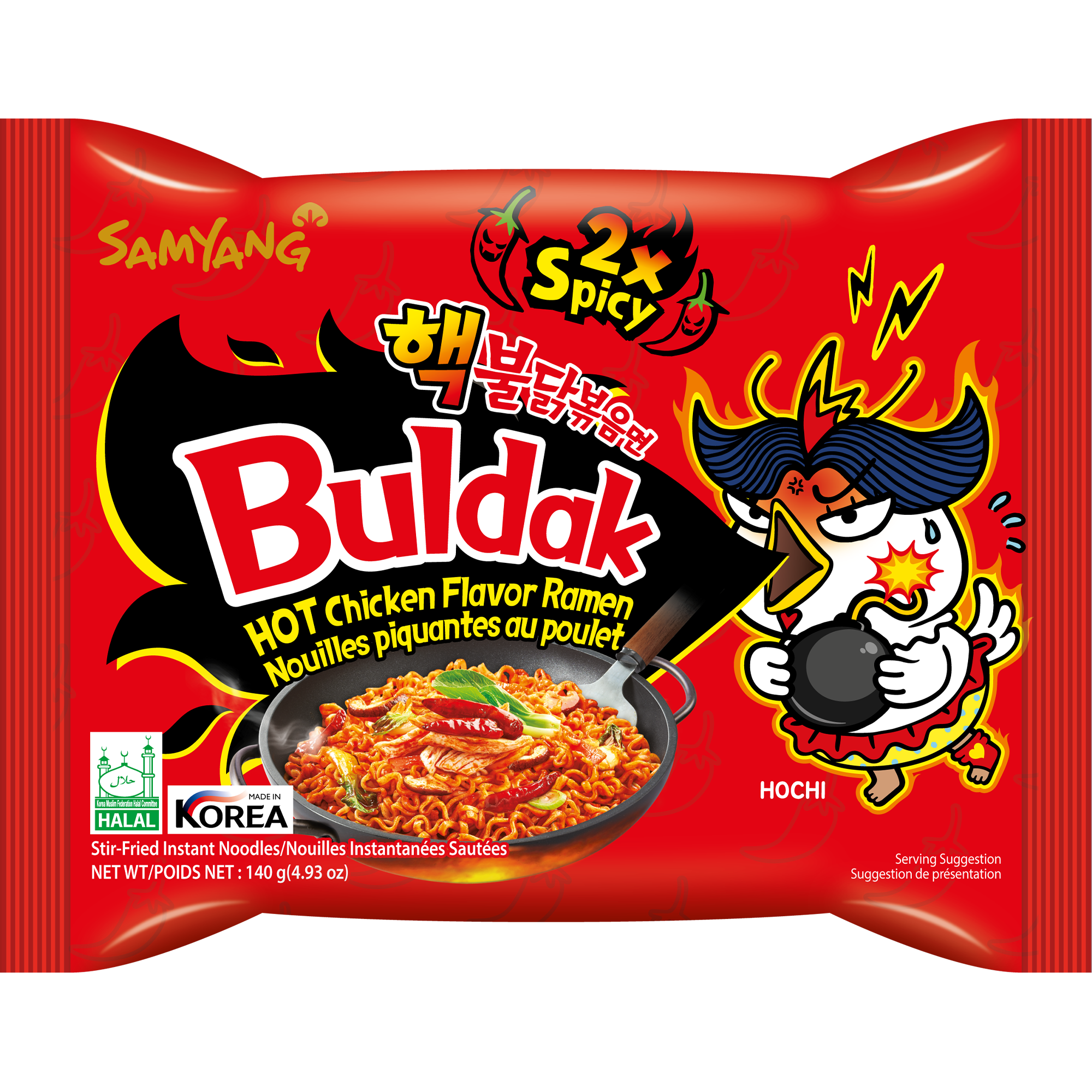 Mì khô gà cực cay Buldak