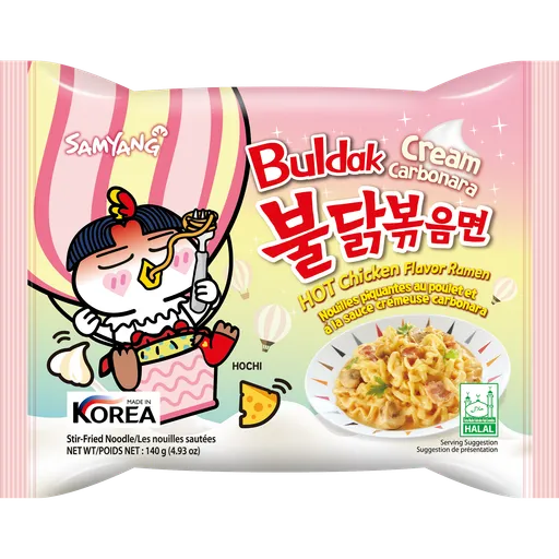 Mì khô gà cay vị cream Buldak