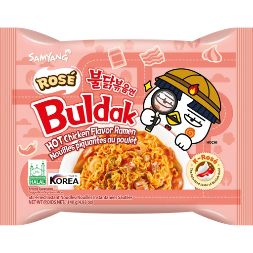 Mì khô gà cay hoa hồng Buldak