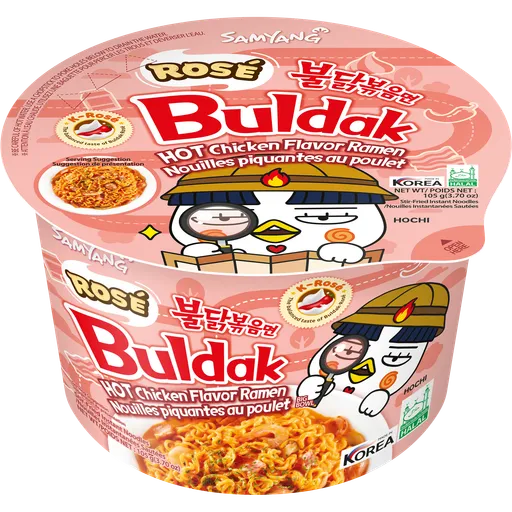 Mì tô khô gà cay hoa hồng Buldak