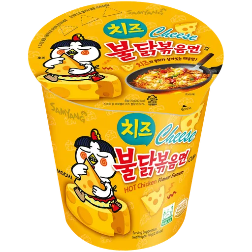 Mì ly khô gà cay vị phô mai Buldak